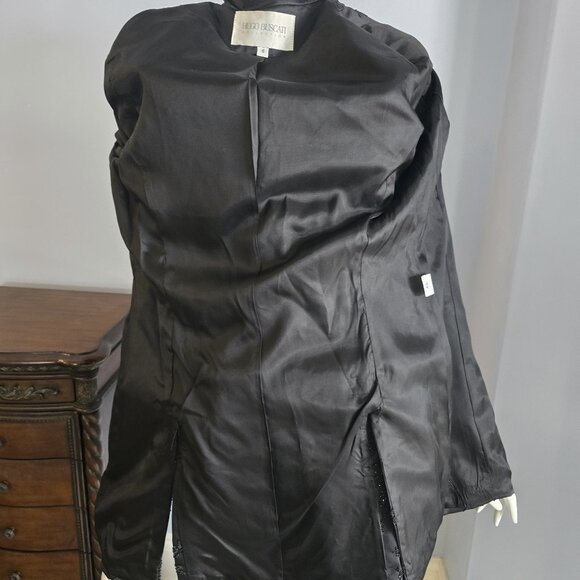 Vintage Hugo Buscatti Black Sequin Embroidered Evening Jacket - Picture 2 of 5